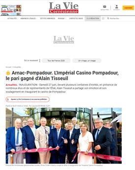 LA VIE CORREZIENNE : L'Impérial Casino Pompadour, le pari gagné d'Alain Tisseuil